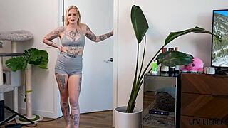bratty goth stepsis demands massage then gets pink pussy destroyed by cock in sloppy pov ride