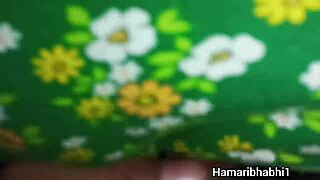 horny indian housewife in saree rides young cock pov hardcore homemade