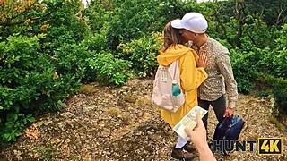 hunt4k. wow met this cute naked spanish teen with perfect boobs in forest... wanna watch? 🌳🍒