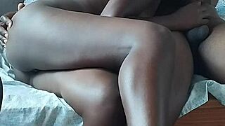 Hot Ebony Couple Sucks Rides Black Dick Spanks Till Creampie Sheer