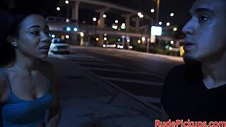 Ready to see petite teen bound and dominated outdoors?