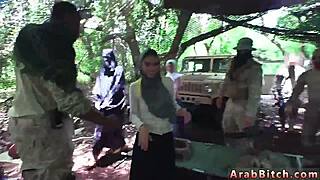 Arab Student Fucks Hot Sexy Arabic Girl Hardcore Outdoors Away from Army Base