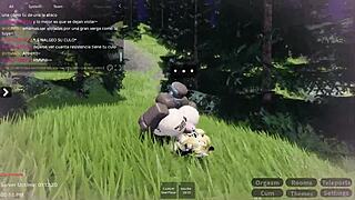 esta perra de roblox termina cojida en mi bosque