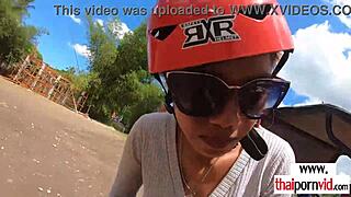 Dude licks then fucks amateur thai teen's fresh tight asian pussy yum 😋👅