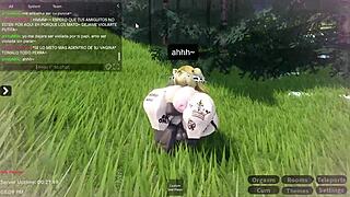 esta perra de roblox termina cojida en mi bosque