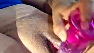 damn gorda stuffs huge dildo again shows pierced tits 😈🍑💦