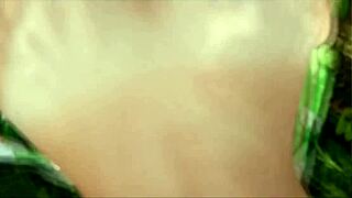 real risky public forest sex with nata sweet's teen tits bouncing on old monster cock doggystyle creampie... so dangerous!