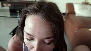 stepsister slut deepthroats my cock rides cowgirl doggy bends over for rough wet pussy pounding games