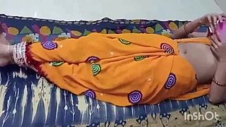 Jijaji pins her to floor ravages wet pussy missionary bent over creampie with big natural tits bouncing wild