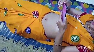 Jijaji pins her to floor ravages wet pussy missionary bent over creampie with big natural tits bouncing wild