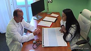 Hidden Cam Catches Lesbian Nurse Devouring Patient In Steamy Sixty-Nine Oral