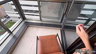 my hot neighbor called me over for bareback fun in the outdoors