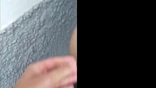 hot brunette gags on dick flashing public outdoor deepthroat suck!