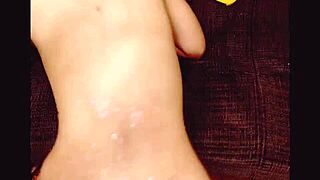 japanese bdsm slave wife punished hard with hot candle wax on ass in garage