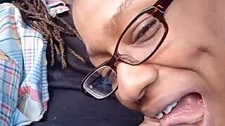 Sexy braces milf wife sucks cock doggy fucked hard in car