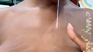 morenita's wrecking her tight ass with that giant dildo shakin it crazy wild like hell