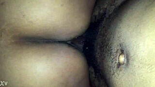 Curvy Ebony Amateur Bounces Big Ass Cowgirl Style Homemade Ride