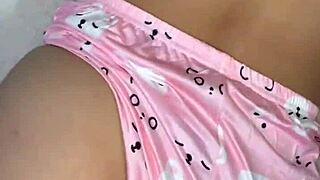 eighteen year old stepsister in pajamas gets naughty after breakup with her big ass on display