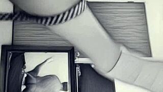 bbw asian wife fingers herself on fat cock craving