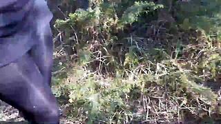 high heels clicking through the woods with her 😏🌳