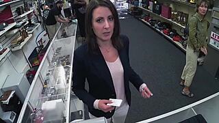 yo this nasty bitch sucks cock and takes rough pussy pounding