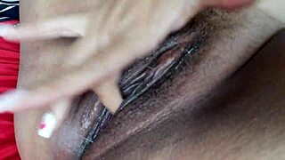 curvy brazilian milf stuffs dildo deep in lingerie play