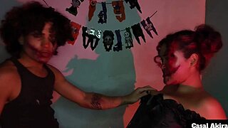 Clown Girl Pounds Big Cock Doggystyle After Halloween Bash!