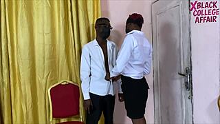 xhaf orange boobs schoolgirl bends for classmate's monster cock creampie