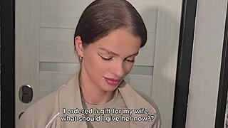 Delivery Girl's Gift Blunder Leads to Wife's Creampie Garage Punishment