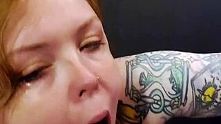 Sophia celeste unleashes extra sloppy deepthroat spit fest