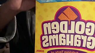 Intriguing Homemade Young Solo Eats Cereal in Mukbang Style