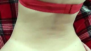 pov couch ride cowgirl doggy on babe's big tits ending cum on ass