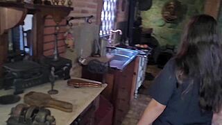 latina crossdresser sneaks into french queen's castle bedroom for fetish play