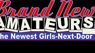 Petite anastasia rose toys her shaved pussy before brutal pounding and cumshot