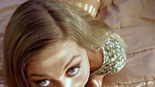 Teen stepsis teases with creamy facial glow