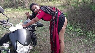 desi indian marathi kavita bhabhi spreads legs fucked hard deep in jungle