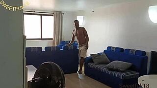 sexy neighbor bitch begs for my big black cock deep in her shaved squirting pussy