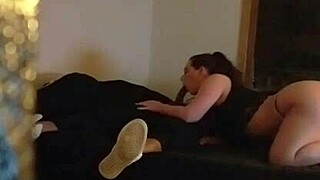 amber welcomes rookie cameraman with her warm wet mouth