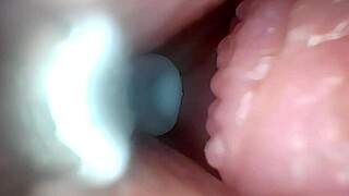 wanna see semen pumped deep into her cervix while that wide pussy gets stretched endoscope style?