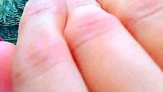 she casually fingers strawberry pink pussy hitting perfect clit