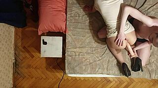 sasha earth gapes her ass with huge dildo anastasia style