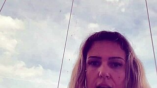 tattooed babe's hard nipples poke through see-through top at gym she admits she's super horny and wet