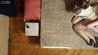 sasha earth gapes her ass with huge dildo anastasia style