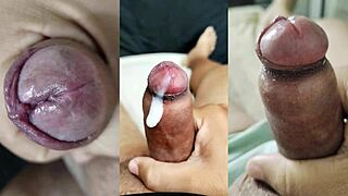 why does my tiny foreskin dick spurt while she squirts on her juicy teen pussy and tits part 15