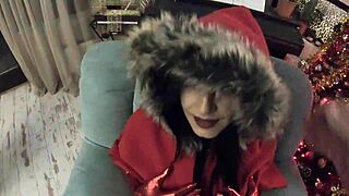so this horny cheating milf wife slut milfycalla plays santa with her dildo and toys