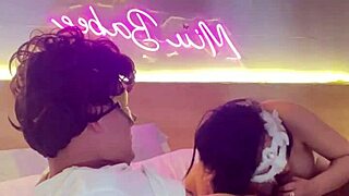 wanna lick this sexy babe's trimmed pussy in her hot swimsuit?