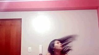 Horny Peruvian Latina Shaved Pussy Licked and Fucked by Brother-in-Law