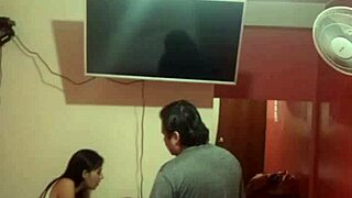 Horny Peruvian Latina Shaved Pussy Licked and Fucked by Brother-in-Law