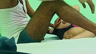 Desi Gf Bf's Steamy Homemade Dorm Fuck Leaks Mms Hot And Tight!!