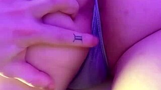 Quick creampie turns half-naked roommate into dripping mess